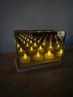 Waxinelichthouder Glas/Hout, Ophalen, Zo goed als nieuw, Glas, Minder dan 50 cm