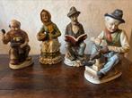 Set van 4 vintage keramieken beeldjes, Ophalen, Gebruikt