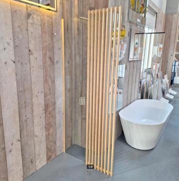 SHOWROOMMODEL Houtlook inloopdouche 90x200 cm nr49 beschikbaar voor biedingen