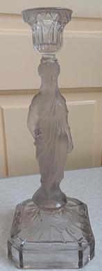 Glazen kaarsen kandelaar maria, Ophalen of Verzenden, Glas