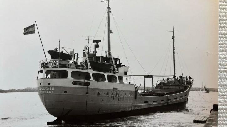 DA-COSTA   1954  Grol's scheepswerf Zuidbroek, Verzamelen, Scheepvaart, Ophalen of Verzenden