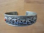 armband Nepal Om mani padme hum mantra metaal 26 gr 6,5 cm, Gebruikt, Staal, Verzenden, Met bedels of kralen