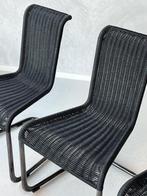 Tecta B20 eetkamerstoelen 3x vintage stoelen prijs p/stuk, Gebruikt, Drie, Zwart, Vintage