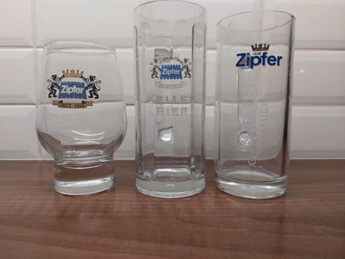 Zipfer bierglazen 3 stuks, Verzamelen, Biermerken, Zo goed als nieuw, Glas of Glazen, Overige merken, Ophalen of Verzenden