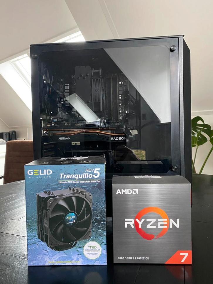 Game PC – Ryzen 7 5700X / RX 6700 XT / 16GB / 1 TB, Computers en Software, Desktop Pc's, Zo goed als nieuw, 4 Ghz of meer, SSD
