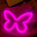 neon LED verlichting 'Vlinder' Usb of AA batterijen incl, Nieuw, Ophalen of Verzenden