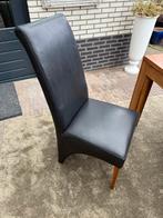 6 kunstLeren Eetkamerstoelen - Stijlvol en Comfortabel, Ophalen, Zwart, Leer, Vijf, Zes of meer stoelen