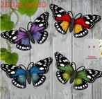 Muurdecoratie Vlinders 4 stuks, Tuin en Terras, Tuinwanddecoratie, Ophalen of Verzenden, Nieuw