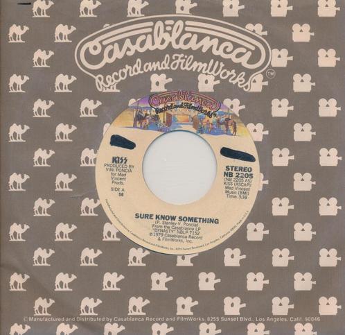 1885 Kiss - Sure know something (1979), Cd's en Dvd's, Vinyl Singles, Gebruikt, Single, Pop, 7 inch, Ophalen of Verzenden