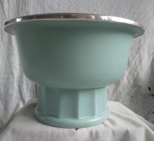 Art deco cache pot met zilver, Antiek en Kunst, Antiek | Keramiek en Aardewerk, Ophalen of Verzenden