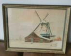 Aquarel molen de Bonte Hen Zaanstad Gerrit de Ruijter, Antiek en Kunst, Kunst | Schilderijen | Klassiek, Ophalen