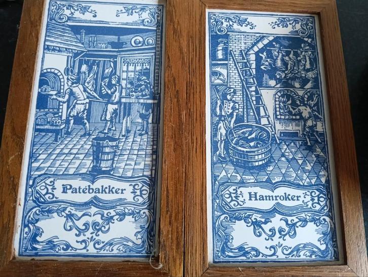Delfts blauwe tegels: Patebakker & Hamroker, Antiek en Kunst, Antiek | Wandborden en Tegels, Ophalen of Verzenden