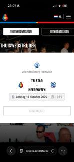 Gezocht Telstar heerenveen vak o rij 1, Tickets en Kaartjes, Eén persoon