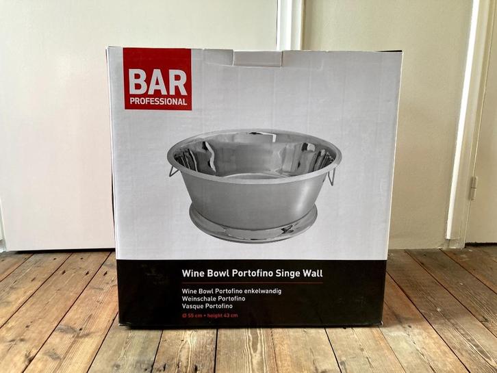RVS Wijnkoeler | Wine Bowl Portofino Bar Professional NIEUW, Huis en Inrichting, Keuken | Keukenbenodigdheden, Nieuw, Ophalen