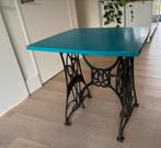 Antieke Naaimachine Tafel met Dynamisch Blad, Ophalen, Gebruikt, 50 tot 100 cm, Overige vormen