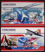 - 413 - 2 Blokken met Concorde Vliegtuigen., Verzenden, Gestempeld, Vliegtuigen