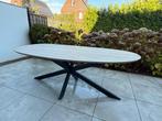 Nieuwe ovale tafel echt hout 220 x 110, Huis en Inrichting, Tafels | Eettafels, Ophalen, 100 tot 150 cm, Eikenhout, Vijf personen of meer