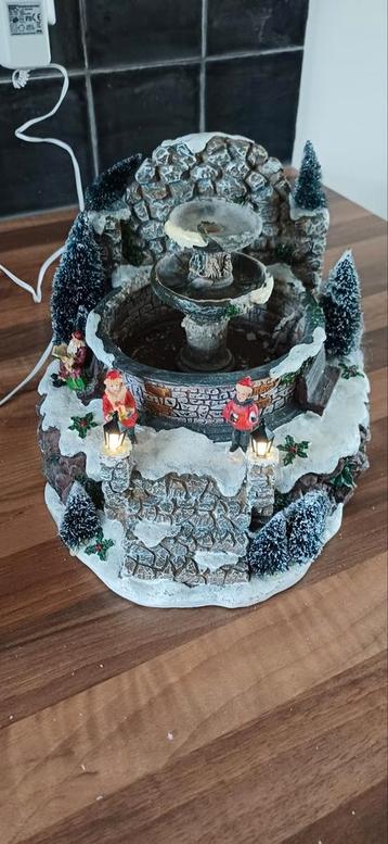 Fontein met Verlichting kerstdorp  beschikbaar voor biedingen