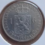 1 gulden Wilhelmina 1901 ZF, Postzegels en Munten, Munten | Nederland, Ophalen of Verzenden, Koningin Wilhelmina, 1 gulden
