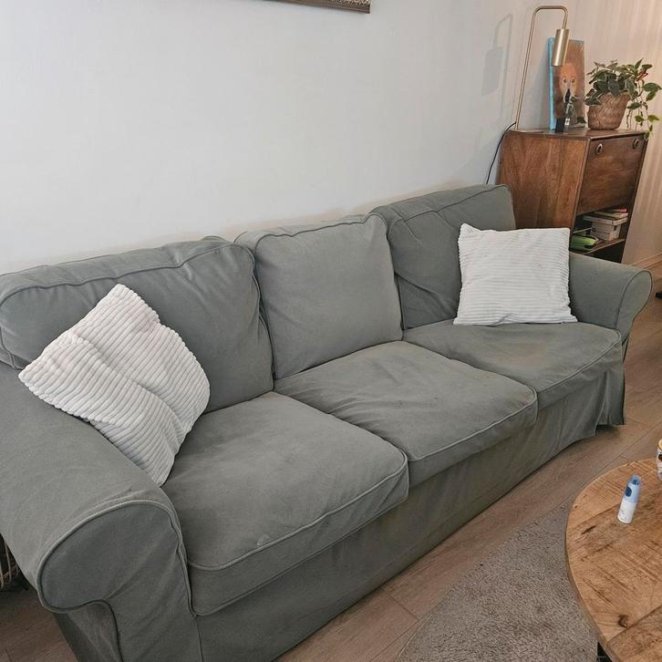 Ikea Ektorp 3-zits bank, Huis en Inrichting, Banken | Complete zithoeken, Gebruikt, Stof, Ophalen