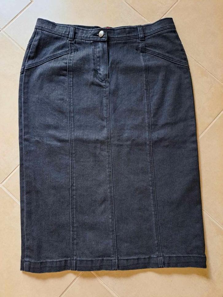 Rok jeans zwart, Olsen, nagelnieuw, mt 38, Kleding | Dames, Rokken, Zo goed als nieuw, Maat 38/40 (M), Zwart, Boven de knie, Ophalen of Verzenden