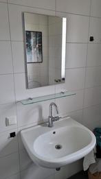 Villeroy & Boch wastafel, wandplankje en spiegel, Huis en Inrichting, Badkamer | Badkamermeubels, Ophalen, Gebruikt, 50 tot 100 cm