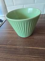 Vintage bloempot met ribbel, Rond, Binnen, Ophalen of Verzenden, Zo goed als nieuw