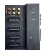 Scart schakelbox met 4 aansluitingen., Ophalen of Verzenden, Nieuw