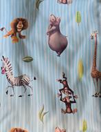 Gordijnen verduisterend blauw met dieren van film Madagaskar, Ophalen, Gebruikt, 200 cm of meer, 200 cm of meer