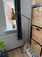 Gouden vloerlamp, Huis en Inrichting, Lampen | Vloerlampen, Ophalen, Zo goed als nieuw, 150 tot 200 cm