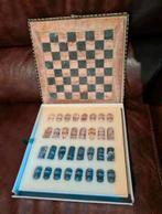 Vintage schaakspel in marmer, Ophalen of Verzenden, Zo goed als nieuw