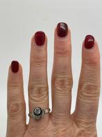 C329 Prachtige zilveren Karl Laine Finland (verstelbaar), Sieraden, Tassen en Uiterlijk, Ringen, Met kristal, 20 of groter, Ophalen of Verzenden