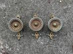 Vintage Kapstokhaken Set - Messing (look?), Ophalen, Gebruikt, Wandhaken, Minder dan 100 cm