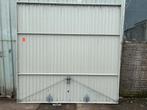 Robuuste metalen garagedeur - 244x237 cm, Ophalen, Gebruikt, Garagedeur, Metaal