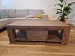 Massieve teak salontafel, Ophalen, Gebruikt, 100 tot 150 cm, Teakhout