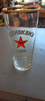 Vintage groot Bierglas Heinekens 🍺 Heineken's, Ophalen of Verzenden, Zo goed als nieuw, Glas of Glazen, Heineken