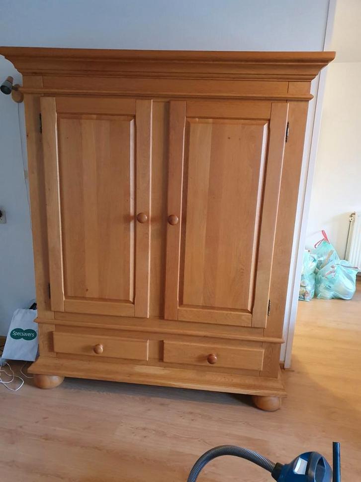 Mooie eikenhouten kamerkast, Huis en Inrichting, Kasten | Buffetkasten, Gebruikt, 150 tot 200 cm, 100 tot 150 cm, 50 tot 75 cm