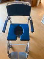 Douche/toiletstoel van merk Aston, verrijdbaar, Diversen, Verpleegmiddelen, Ophalen, Zo goed als nieuw