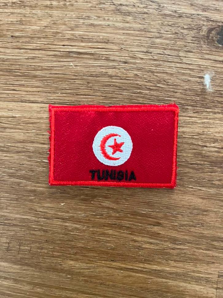 Tunesië Flag Patch, Diversen, Vlaggen en Wimpels, Nieuw, Ophalen of Verzenden