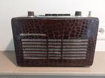 Vintage Neckermann Radio Krokoprint Jaren 60, Antiek en Kunst, Antiek | Tv's en Audio, Ophalen of Verzenden