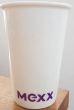 Mexx beker - wit met paars logo - uniek! - IZGST, Huis en Inrichting, Ophalen of Verzenden, Zo goed als nieuw, Overige stijlen