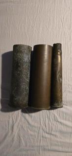 Ww2 hulzen 2x 25 ponder en 1x bofors, Verzamelen, Ophalen of Verzenden, Overige soorten, Overige gebieden, Hulzen of Bodemvondsten