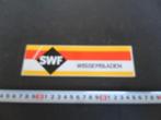 sticker SWF wisserbladen, Ophalen, Zo goed als nieuw