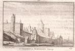 Nijmegen. 281't Valkhof te Nimwegen Waterzy 1631 kopergravur, Antiek en Kunst, Kunst | Etsen en Gravures, Ophalen of Verzenden