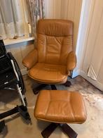 Luie stoel met voetenbank, Ophalen of Verzenden, Zo goed als nieuw, 75 tot 100 cm, 50 tot 75 cm