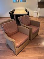 Rieten ‘Loom’ stoelen, Huis en Inrichting, Stoelen, Ophalen, Gebruikt, Wit, Twee