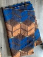 grote blauw/bruine wollen deken - 150 cm x 225 cm, Ophalen, Gebruikt, Deken of Dekbed, Overige maten