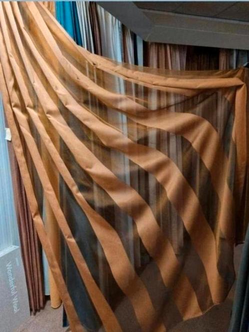Cognac kleur inbetween met vleugje goud kleur chique look, Huis en Inrichting, Stoffering | Gordijnen en Lamellen, Nieuw, Ophalen of Verzenden