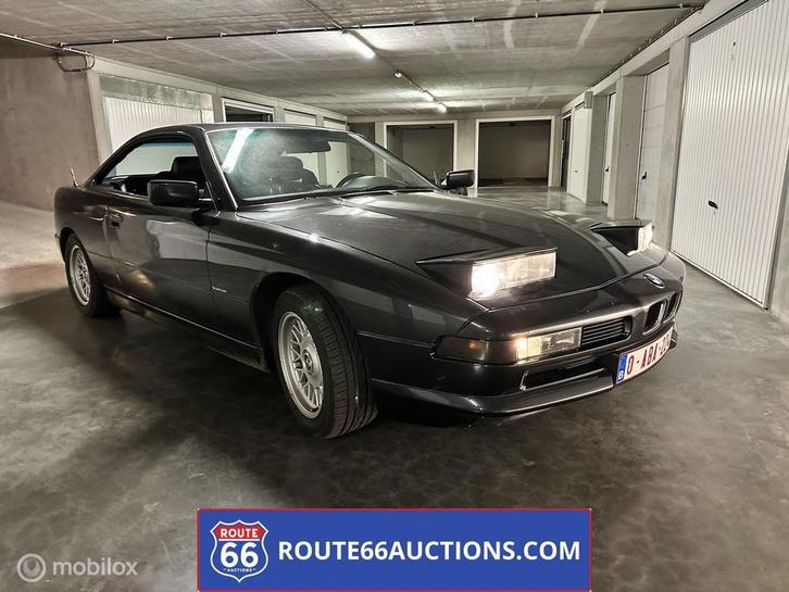 BMW 850 | 1989 | Route 66 Auctions, Auto's, Oldtimers, Bedrijf, Te koop, BMW, Benzine, Overige carrosserieën, Handgeschakeld, Zwart