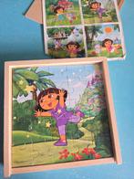 Dora Puzzel Houten Frame, 2 tot 4 jaar, Gebruikt, 10 tot 50 stukjes, Ophalen of Verzenden
